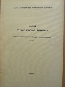 Magyar földrajzi folyóirat - Repertórium [antikvár]