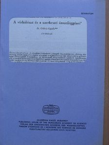 Dr. Gábris Gyula - A vízhálózat és a szerkezet összefüggései [antikvár]