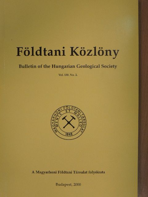 Alain Sneyers - Földtani Közlöny 2000/2. [antikvár]