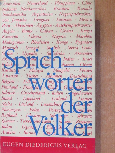 Sprichwörter der Völker [antikvár]