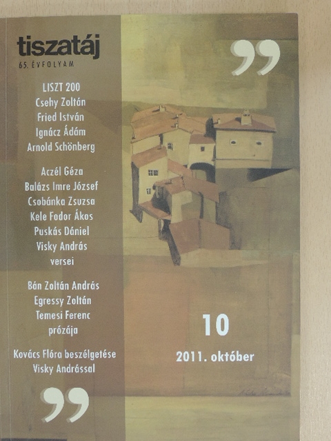 Aczél Géza - Tiszatáj 2011. október [antikvár]