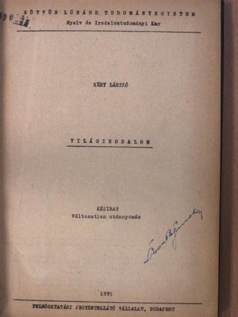 Gyergyai Albert - Világirodalom [antikvár]