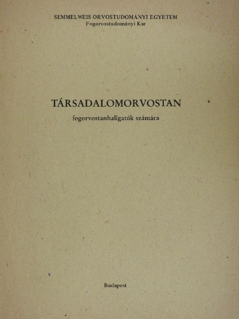 Dr. Simon Tamás - Társadalomorvostan [antikvár]