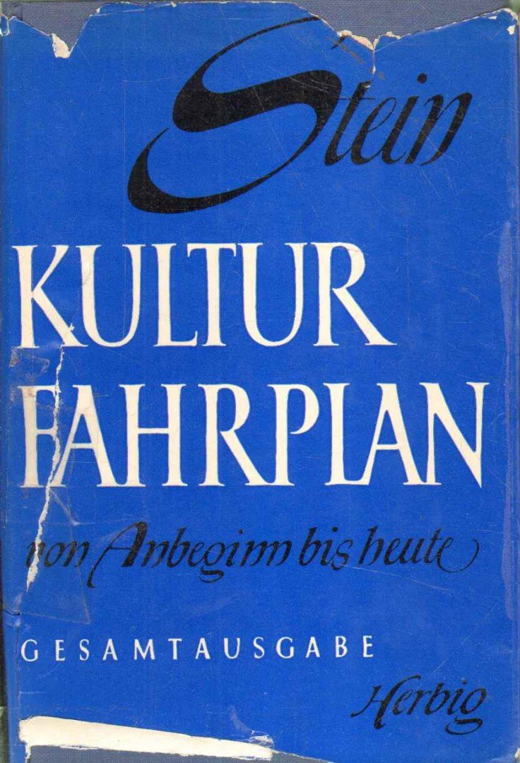 Stein, Werner - Kulturfahrplan [antikvár]