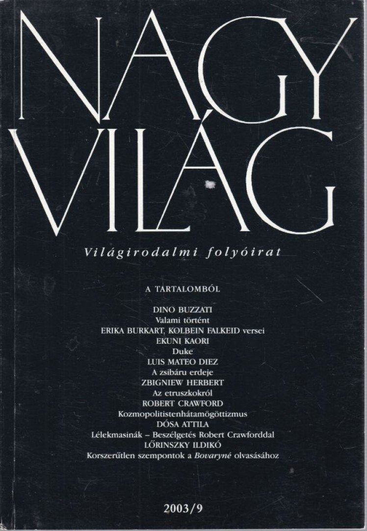 FÁZSY ANIKÓ - Nagyvilág 2003/9 [antikvár]