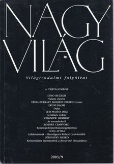 FÁZSY ANIKÓ - Nagyvilág 2003/9 [antikvár]