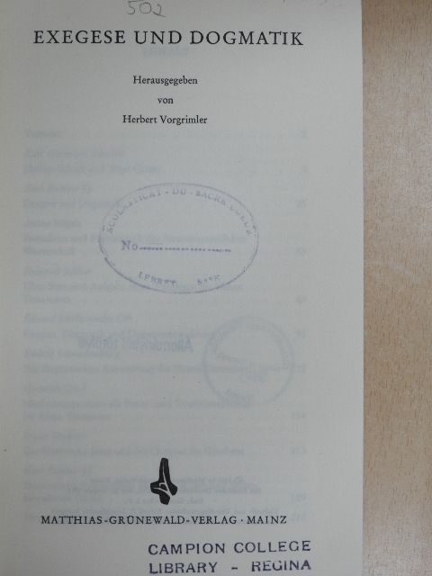 Anton Vögtle - Exegese und Dogmatik [antikvár]