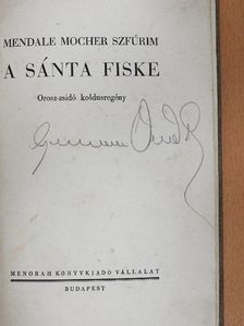 Mendale Mocher Szfúrim - A sánta fiske [antikvár]