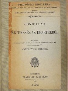 Condillac - Értekezés az érzetekről [antikvár]
