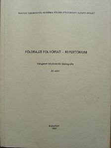 Földrajzi folyóirat - Repertórium [antikvár]
