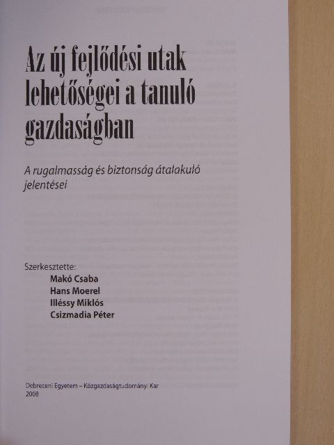 An Bollen - Az új fejlődési utak lehetőségei a tanuló gazdaságban [antikvár]