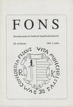 Miskei Antal, Soós István, Gönczi Katalin - FONS III. évfolyam 1996/1. [antikvár]