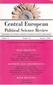 Simon János - Central European Political Science Review vol. 4. no. 12. [antikvár]