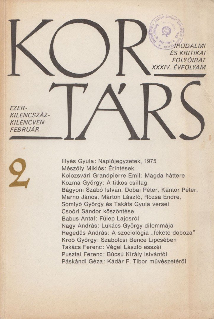 Thiery Árpád - Kortárs 1990/2 [antikvár]