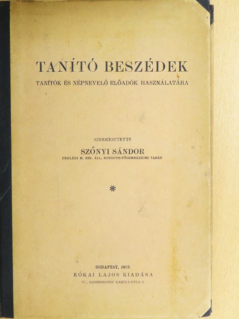 Karácsony Sándor - Tanító beszédek [antikvár]