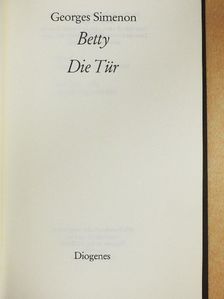 Georges Simenon - Betty/Die Tür [antikvár]