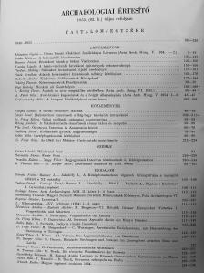 Németh Endre - Archaeologiai Értesítő 1955/1-2. [antikvár]