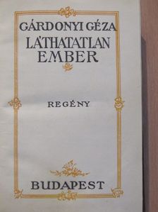 Gárdonyi Géza - Láthatatlan ember [antikvár]