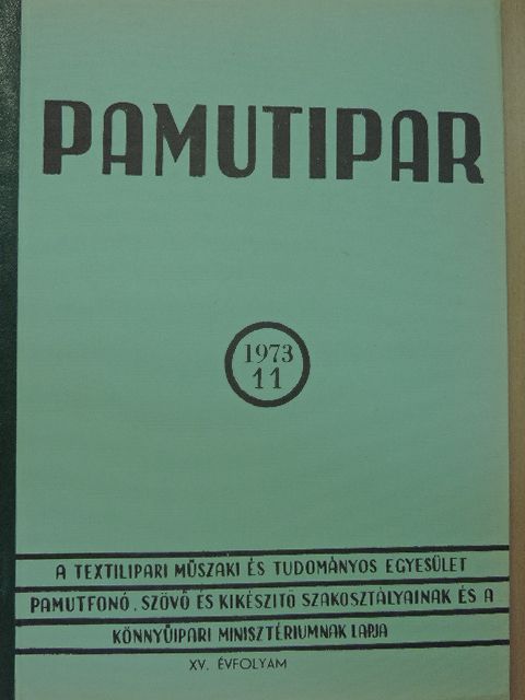 Bengt Edberg - Pamutipar 1973/11. [antikvár]