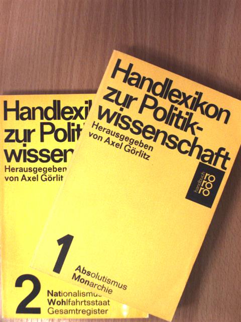 Axel Görlitz - Handlexikon zur Politikwissenschaft 1-2. [antikvár]