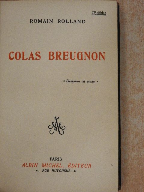 Romain Rolland - Colas Breugnon [antikvár]