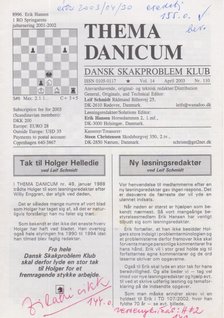 Erik Hansen - Thema Danicum 2003/April [antikvár]