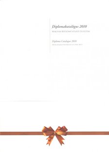 Forián Szabó Noémi - Diplomakatalógus 2010 [antikvár]
