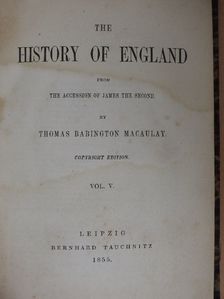 Thomas Babington Macaulay - The history of England V. (töredék) [antikvár]