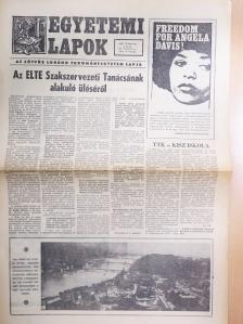 Fábián Zsuzsa - Egyetemi Lapok 1971. február 22. [antikvár]
