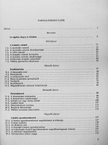 Szele Tibor - Bevezetés az algebrába [antikvár]