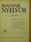 É. Kiss Sándor - Magyar Nyelvőr 1969. október-december [antikvár]