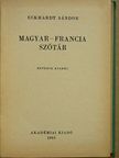 Eckhardt Sándor - Magyar-francia szótár [antikvár]