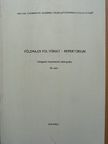 Földrajzi folyóirat - Repertórium [antikvár]