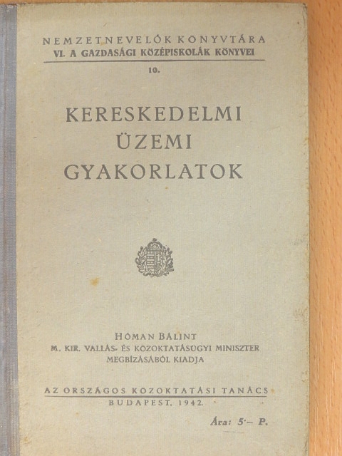 Kereskedelmi üzemi gyakorlatok [antikvár]