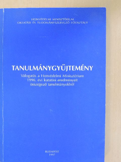 Czoller Ernő - Tanulmánygyűjtemény [antikvár]