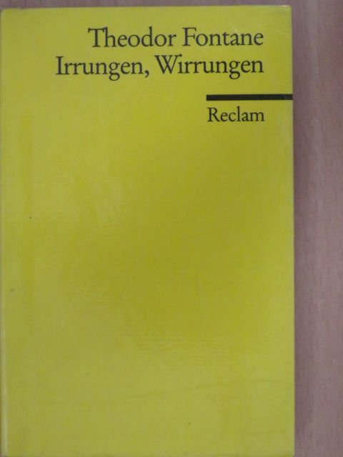 Theodor Fontane - Irrungen, Wirrungen [antikvár]