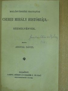 Cserei Mihály - Miklósvárszéki Nagyajtai Cserei Mihály históriája [antikvár]