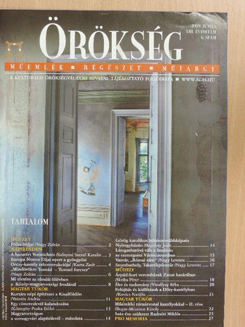 Bagdány Judit - Örökség 2009. június [antikvár]
