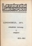 Ruttkay Antal - Leningrád, 1973. zónaközi verseny I. csoport 833-985 [antikvár]