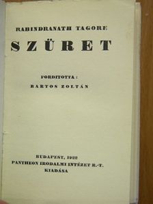 Rabindranath Tagore - Szüret [antikvár]