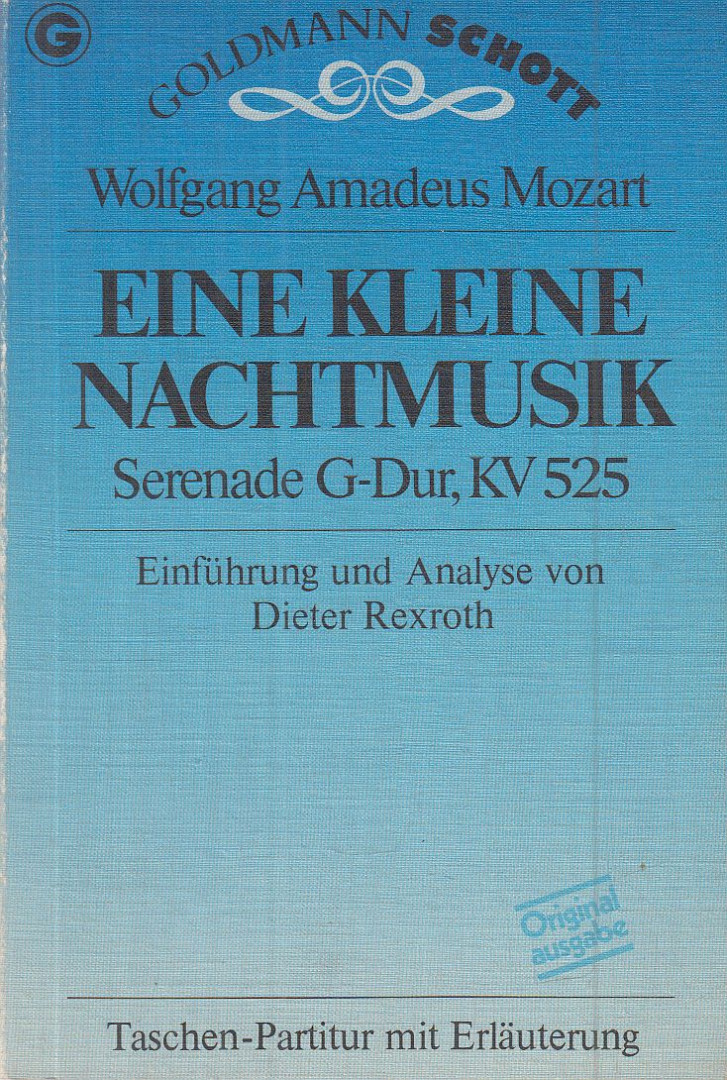 Wolfgang Amadeus Mozart, Rexroth, Dieter - Eine kleine Nachtmusik [antikvár]