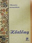 Csubela Ferenc - Közlöny 2. [antikvár]