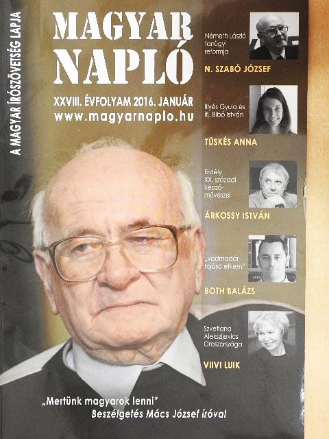 Bartusz-Dobosi László - Magyar Napló 2016. január [antikvár]