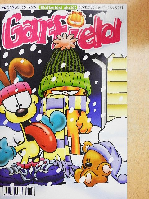 Jim Davis - Garfield 2018. január (olvasatlan, nyomdatiszta állapotú) [antikvár]