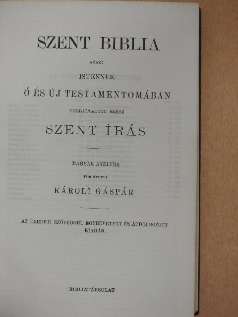 Szent Biblia [antikvár]