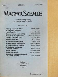 Bajza József - Magyar Szemle 1934. szeptember/1935. május-július [antikvár]