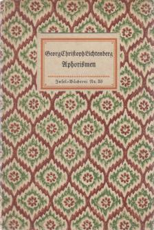 Lichtenberg, Georg Christoph - Aphorismen [antikvár]