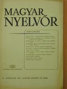 Babos Ernő - Magyar Nyelvőr 1967. január-március [antikvár]