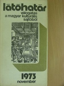 Ágh István - Látóhatár 1973. november [antikvár]