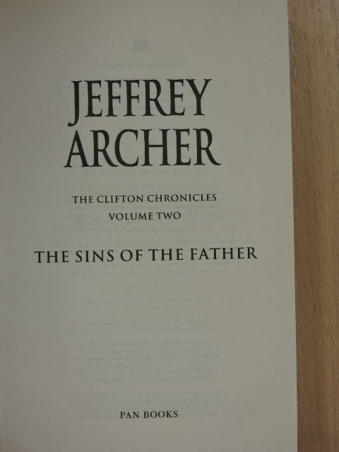 Jeffrey Archer - The Sins of the Father [antikvár]